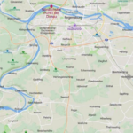 Nördlichster Punkt der Donau bei der Schillerwiese in Regensburg